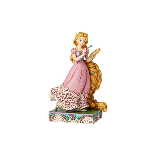 エネスコ ディズニー トラディションズ ジムショア ラプンツェル フィギュア 人形 置物 インテリア プレゼント Enesco Disney Traditions by Jim Shore Tangled Princess Passion Rapunzel Figurine, 7 Inch, Multicolor,6002820