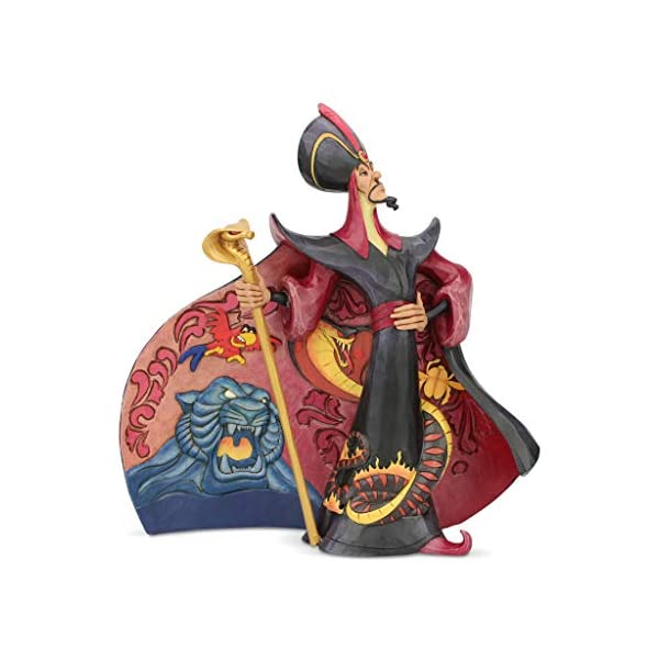 ͥ ǥˡ ȥǥ ॷ祢 饸 ե ե奢 ͷ ʪ ƥꥢ ץ쥼 Enesco Disney Traditions by Jim SH92hore Aladdin Jafar Standing Pose Figurine, 9 Inch, Multicolor