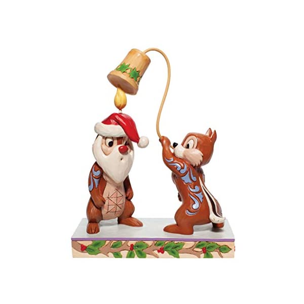 GlXR fBYj[ gfBVY WVA `bvƃf[ tBMA l` u CeA v[g Enesco Jim Shore Disney Traditions Christmas Chip and Dale Figurine, 8.2 Inch, Multicolor