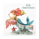 ディズニー トラディションズ ジムショア リトルマーメイド 25周年記念 ストーンレジン フィギュア 人形 置物 インテリア プレゼント Disney Traditions by Jim Shore “The Little Mermaid” 25th Anniversary Stone Resin Figurine, 6.25”