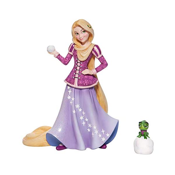 エネスコ ディズニー ショーケース ラプンツェル フィギュア 人形 置物 インテリア プレゼント Enesco Disney Showcase Tangled Rapunzel Holiday Princess and Pascal Figurine, 8.31 Inch, Multicolor
