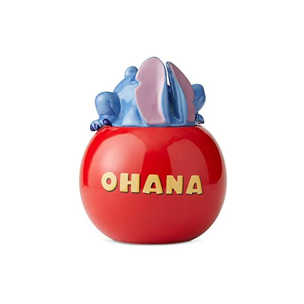 エネスコ ディズニー リロ&スティッチ フィギュア 人形 置物 インテリア プレゼント Enesco Disney Ceramics Lilo and Stitch Ohana Cookie Jar Canister, 10 Inch, Multicolor