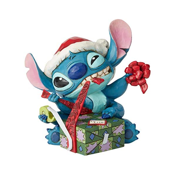 エネスコ ディズニー トラディションズ ジムショア リロ&スティッチ サンタ フィギュア 人形 置物 インテリア プレゼント Enesco Disney Tra...