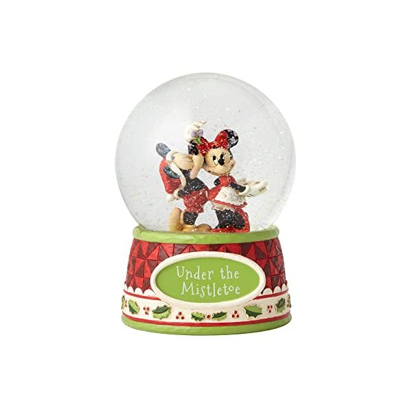 エネスコ ディズニー トラディションズ ミッキー ミニー クリスマス サンタ ウォーターボール スノードーム フィギュア 人形 置物 インテリア プレゼント E...