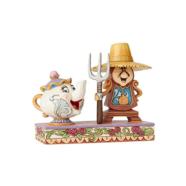 エネスコ ディズニー トラディションズ ジムショア 美女と野獣 ポット婦人 コグスワース フィギュア 人形 置物 インテリア プレゼント Enesco Disn...