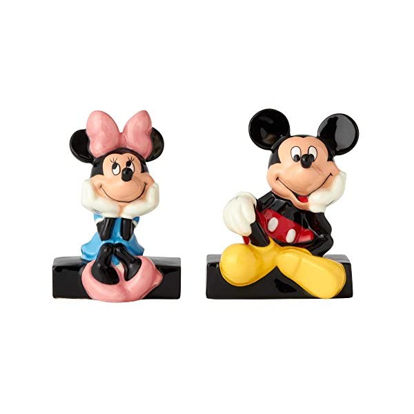 特売 エネスコ ディズニー ミッキー ミニー フィギュア 人形 置物 インテリア プレゼント Enesco Disney Ceramics Mickey And Minnie Mouse Salt And Pepper Shakers 3 5 Inch Multicolor 即納最大半額 Smartfin Biz