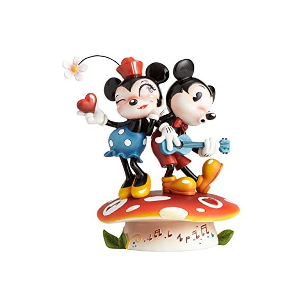 ~XE~fB ~bL[ ~j[ Xg[W tBMA l` u CeA v[g The World of Miss Mindy Mickey Mouse and Minnie Mouse Stone Resin Figurine