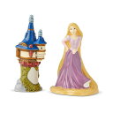 エネスコ ディズニー ラプンツェル フィギュア 人形 置物 インテリア プレゼント Enesco Disney Ceramics Tangled Rapunzel and Tower Salt and Pepper Shakers, 3.625 Inch, Multicolor