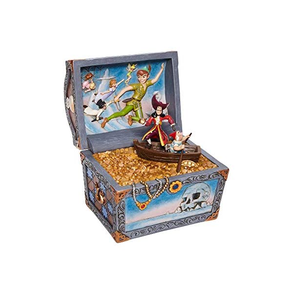 エネスコ ディズニー ピーターパン フィギュア 人形 置物 インテリア プレゼント ENESCO Peter Pan Treasure Chest Scene ...