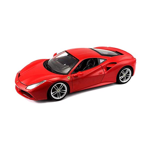 フェラーリ モデルカー ダイキャスト 模型 ミニカー グッズ 納車祝い プレゼント インテリア スーパーカー Ferrari Burago 1/18 Scale Diecast - 18-16008 488 GTB Rosso red