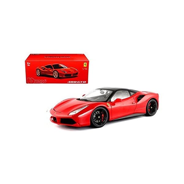 フェラーリ ブラーゴ モデルカー ダイキャスト 模型 ミニカー グッズ 納車祝い プレゼント インテリア スーパーカー Bburago New 1:18 Ferrari Signature Series Collection - RED Ferrari 488 GTB Diecast Model Car