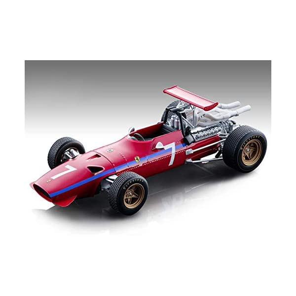 フェラーリ モデルカー ダイキャスト 模型 ミニカー グッズ 納車祝い プレゼント インテリア スーパーカー Ferrari 312 F1/68#7 Derek Bell Formula One Watkins Glen United States GP (1968)