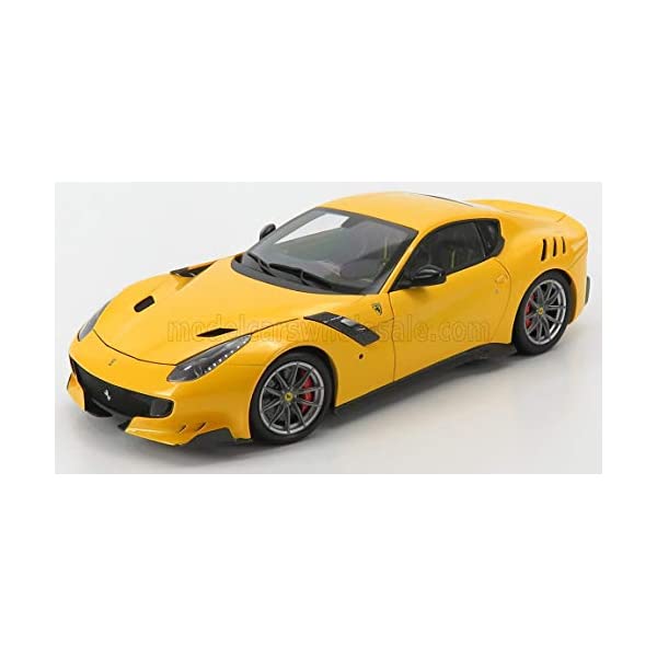 フェラーリ モデルカー ダイキャスト 模型 ミニカー グッズ 納車祝い プレゼント インテリア スーパーカー Ferrari F12 TDF Giallo Tristrato Yellow 1/18 Diecast Model Car by BBR 182100 DIE