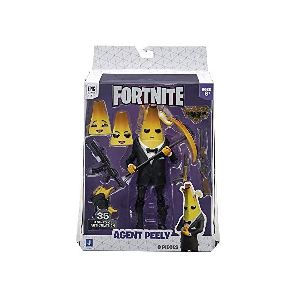 フォートナイト フィギュア 人形 おもちゃ グッズ プレゼント ピーリー レジェンダリー シリーズ Fortnite Legendary Series, 1 Figure Pack - 6 Inch Agent Peely - BaseCollectible Action Figure - Includes 3 Interchangeable Faces