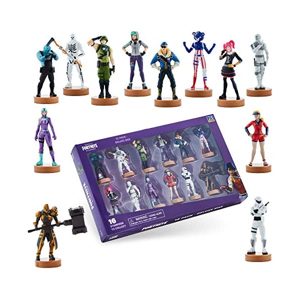 フォートナイト フィギュア 人形 おもちゃ グッズ コレクション スタンプ セット Fortnite Toys Authentic Action Figures with Stamp, 12 Pack Deluxe Box ? Elite Agent, Scratch & Other Popular Fornite Battle Royale Characters ? Series 3 Collection