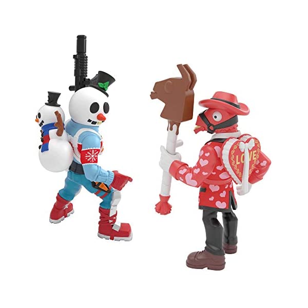 楽天i-selectionフォートナイト フィギュア 人形 おもちゃ グッズ プレゼント コレクション Fortnite Battle Royale Collection: Heartbreaker & Slushy Soldier - 2 Pack of Action Figures, Multicolor （63578）