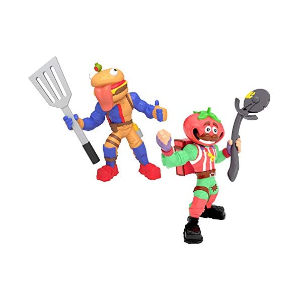 楽天i-selectionフォートナイト フィギュア 人形 おもちゃ グッズ プレゼント ビーフボイス コレクション Fortnite Battle Royale Collection: Tomatohead & Beef Boss - 2 Pack of Action Figures, Multicolor （63579）