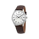 フレデリックコンスタント 腕時計 Frederique Constant FC-259WR5B6-DBR ウォッチ メンズ 男性用 Frederique Constant Silver Dial Leather Strap Men's Watch FC-259WR5B6-DBR