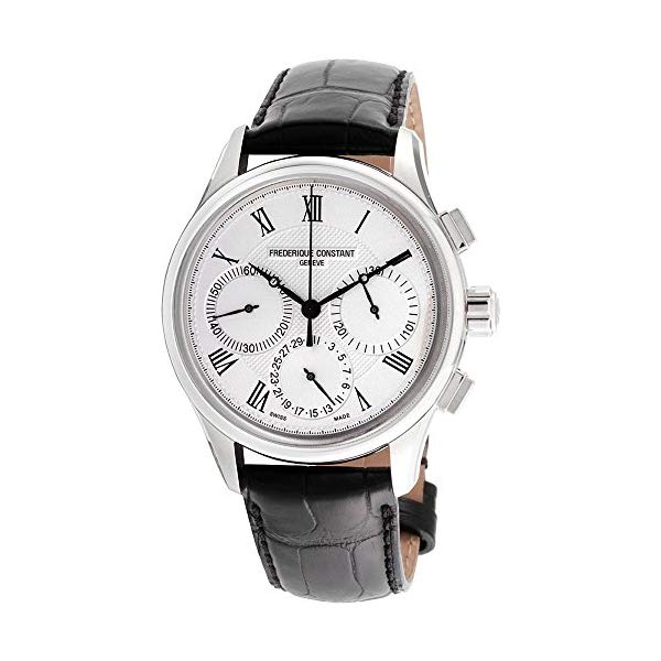 フレデリックコンスタント 腕時計 Frederique Constant FC-760MC4H6 ウォッチ メンズ 男性用 Frederique Constant Silver Dial Leather Strap Men's Watch FC-760MC4H6