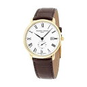 フレデリックコンスタント 腕時計 Frederique Constant FC245WR5S5 ウォッチ メンズ 男性用 Frederique Constant Men's Limline Yello Gold Leather Band Watch FC245WR5S5