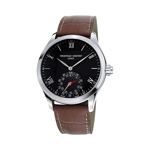 フレデリックコンスタント 腕時計 Frederique Constant FC-285B5B6 ウォッチ メンズ 男性用 Frederique Constant Men's Horological Smart Watch Stainless Steel Swiss-Quartz Leather Calfskin Strap, Brown, 21 (Model: FC-285B5B6)