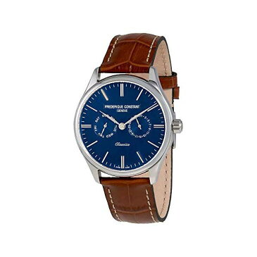 フレデリックコンスタント 腕時計 Frederique Constant FC-259NT5B6 ウォッチ メンズ 男性用 Frederique Constant Classics Quartz Stainless Steel Mens Watch Leather Band - 40mm Analog Blue Face with Day Date and Sapphire Crystal Swiss Made Men FC-259NT5B6