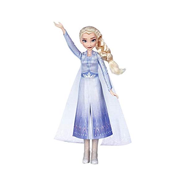 楽天i-selectionアナと雪の女王2 エルサ おもちゃ 人形 ドール フィギュア ディズニー Disney Frozen Singing Elsa Fashion Doll with Music Wearing Blue Dress Inspired by The Frozen movie, Toy For Kids years Up