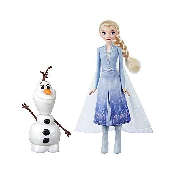 AiƐ̏2 GT It  l` h[ tBMA fBYj[ Disney Frozen Talk and Glow Olaf and Elsa Dolls, Remote Control Elsa Activates Talking, Dancing, Glowing Olaf, Inspired by Disney's Frozen Movie Toy For Kids Ages and Up