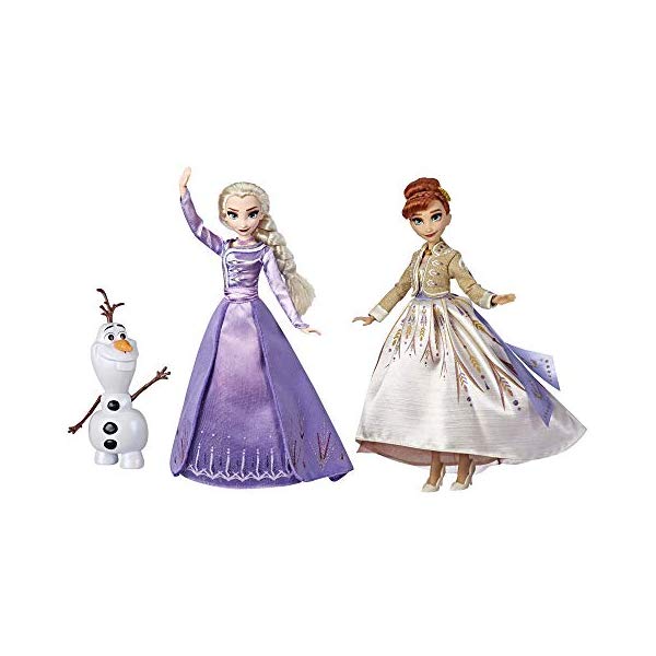 アナと雪の女王2 エルサ アナ オラフ フィギュア 人形 ドール おもちゃ グッズ Frozen Disney Elsa, Anna, & Olaf Delux...