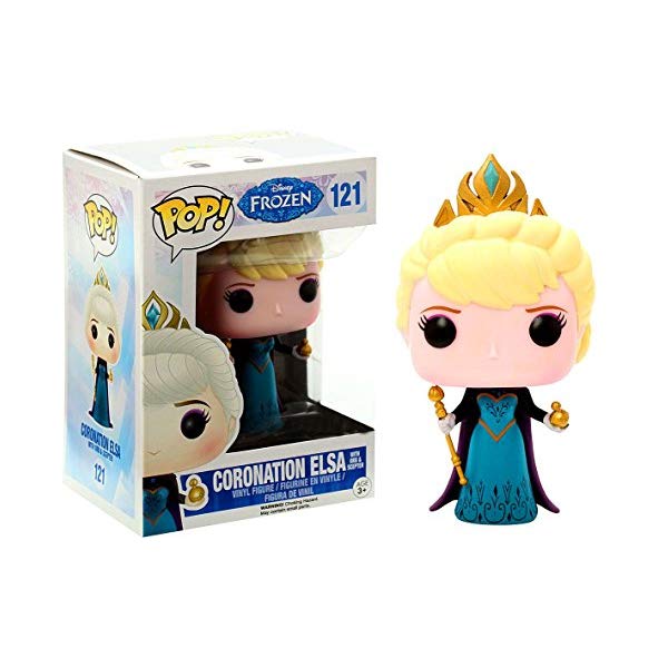 アナと雪の女王 エルサ ファンコ ポップ フィギュア 人形 ドール おもちゃ グッズ Funko Disney Frozen POP! Movies Coronation Elsa Exclusive Vinyl Figure #121 [Hot Topic Exclusive]