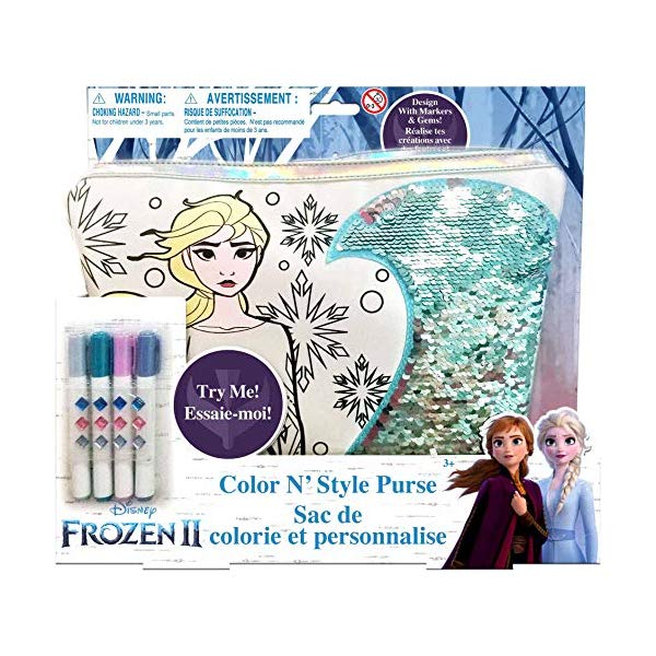 アナと雪の女王2 ぬりえ バッグ 自作 おもちゃ グッズ Tara Toy Frozen 2 Color N Style Purse