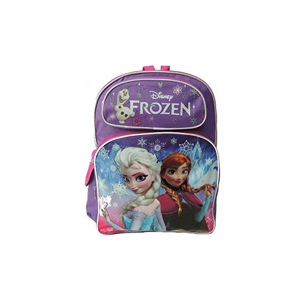 アナと雪の女王 エルサ アナ リュック バックパック バッグ かばん 鞄 ディズニー キッズ 子供 Disney Frozen Elsa, Anna and Olaf 16" Large Backpack