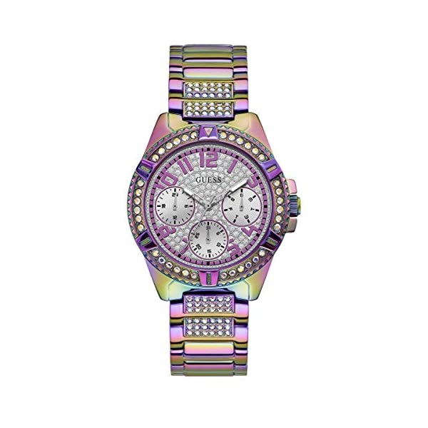 ゲス 腕時計 GUESS GW0044L1 レディース 女性用 ウォッチ 時計 GUESS Women's Analog Watch with Stainless Steel Strap, Purple, 22 (Model: GW0044L1)