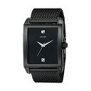 ゲス ゲス 腕時計 GUESS U0298G1 ウォッチ 時計 GUESS Mesh Black Ionic Plated Rectangular Genuine Diamond Watch. Color: Black (Model: U0298G1)