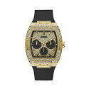 QX rv GUESS GW0048G2 Y jp EHb` v GUESS Men's Stainless Steel Analog Watch with Silicone Strap, Black, 24 (Model: GW0048G2)