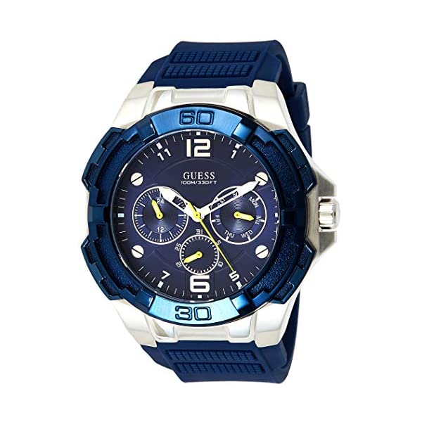 ゲス 腕時計 GUESS W1254G1 メンズ 男性用 ウォッチ 時計 Guess Genesis Mens Analog Quartz Watch with Silicone Bracelet W1254G1