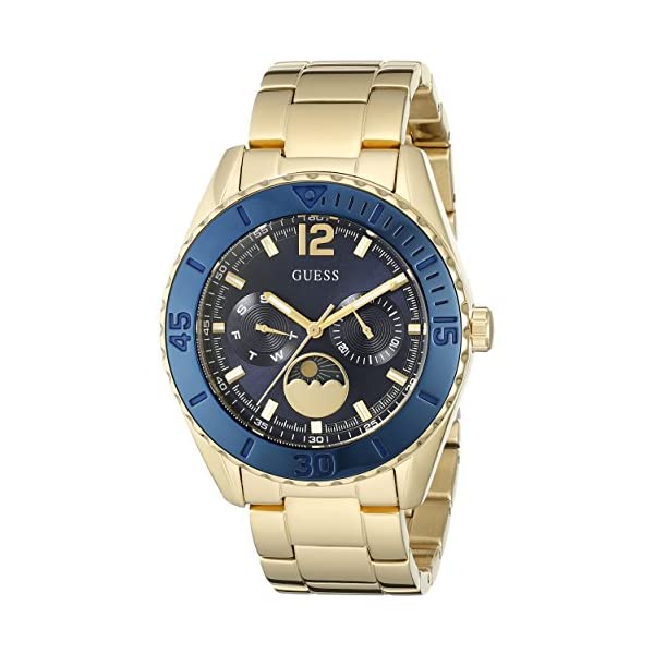 ゲス 腕時計 GUESS U0565L4 レディース 女性用 ウォッチ 時計 GUESS Women's U0565L4 Gold-Tone Multi-Function Watch with Iconic Blue Moonphase Dial