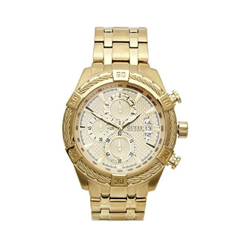 ゲス 腕時計 GUESS 13518196 メンズ 男性用 ウォッチ 時計 GUESS Factory Men's Gold-Tone Multifunction Watch, NS ゲス 腕時計 GUESS 13518196 メンズ 男性用 ウォッチ 時計 GUESS Factory Men's Gold-Tone Multifunction Watch, NS