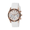 QX rv GUESS W0562L1 fB[X p EHb` v Guess W0562L1 29mm Gold Plated Stainless Steel Case White Silicone Mineral Women's Watch