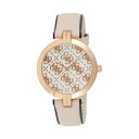 ゲス ゲス 腕時計 GUESS GW0027L2 レディース 女性用 ウォッチ 時計 GUESS Women's Stainless Steel Analog Quartz Watch with Leather Strap, Pink, 15.9 (Model: GW0027L2)