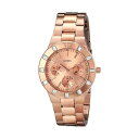 QX rv GUESS U13013L1 fB[X p EHb` v GUESS Women's U13013L1 Feminine Hi-Shine Rose Gold-Tone Mid-Size Watch