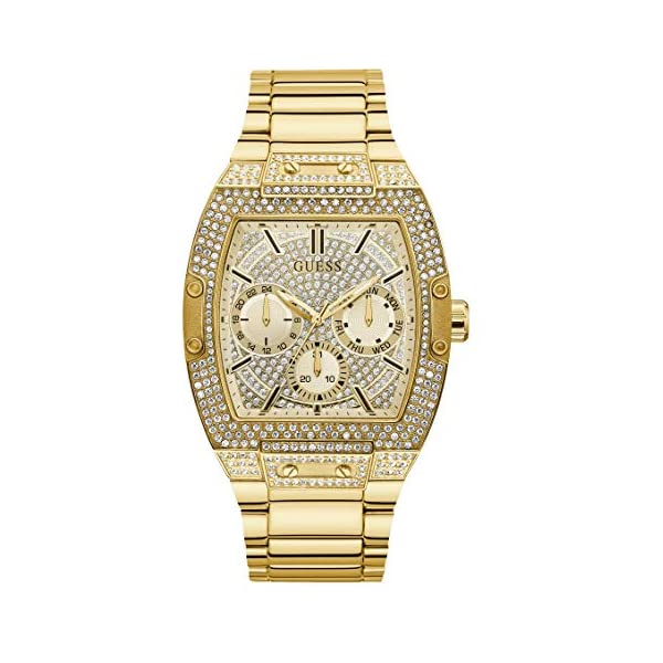 ゲス 腕時計 GUESS GW0094G2 メンズ 男性用 ウォッチ 時計 GUESS Men's Analog Quartz Watch with Stainless Steel Strap, Gold, 20 (M..