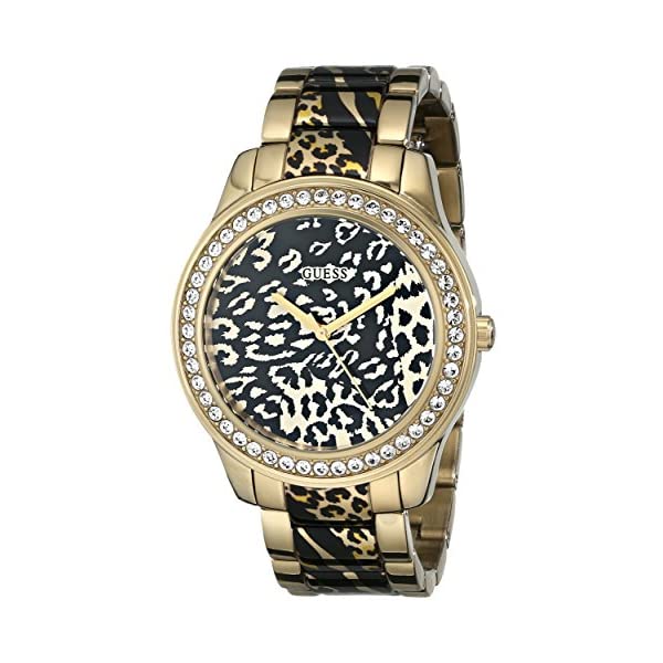 ゲス 腕時計 GUESS U0465L1 レディース 女性用 ウォッチ 時計 GUESS Women's U0465L1 Gold-Tone Animal Print Watch