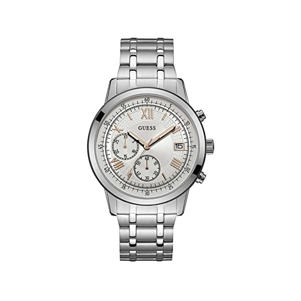 ゲス 腕時計 GUESS W1001G1 メンズ 男性用 ウォッチ 時計 Guess Men's U1001G1 Silver Stainless-Steel Japanese Quartz Fashion Watch