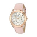 QX rv GUESS U1065L1 EHb` v GUESS Rose Gold-Tone and Pink Analog Watch