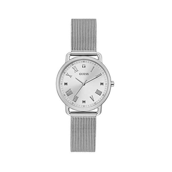 ゲス 腕時計 GUESS GW0031L1 レディース 女性用 ウォッチ 時計 GUESS Women's Analog Quartz Watch with Stainless Steel Strap, Silver, 184 (Model: GW0031L1)