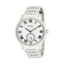 QX rv GUESS W1078G1 EHb` v GUESS Factory Silver-Tone Analog Watch