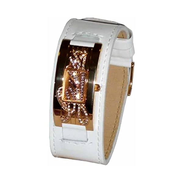 ゲス 腕時計 GUESS W10257L1 レディース 女性用 ウォッチ 時計 Guess Women's W10257L1 White Patent Leather Band Rose Gold Tone Watch