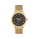 ゲス 腕時計 GUESS W1129G3 ウォッチ 時計 GUESS Factory Black and Gold-Tone Multifunction Wat...