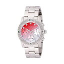 QX rv GUESS W0774L7 fB[X p EHb` v Guess Confetti Red Dial Stainless Steel Ladies Watch W0774L7